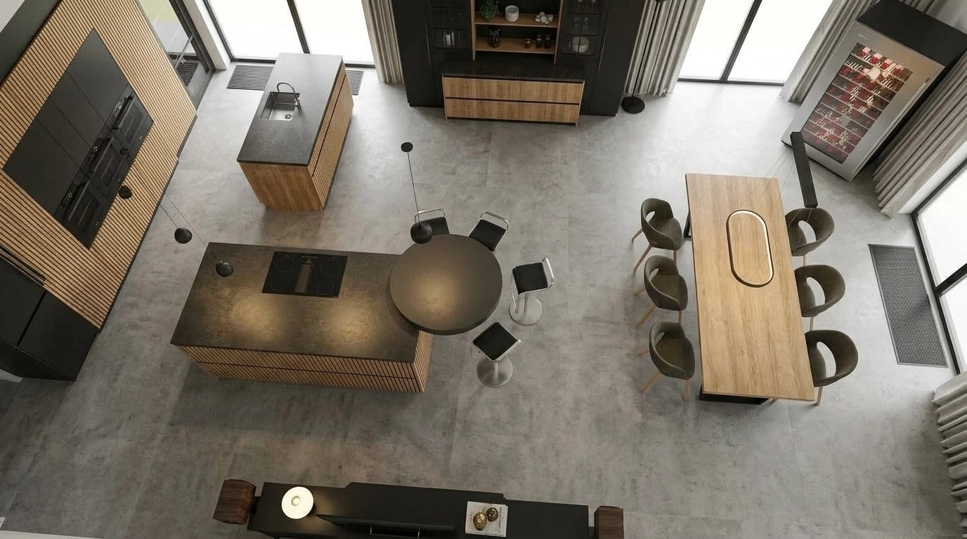 Kitchen interior in no_style style — photo by GenRoom AI