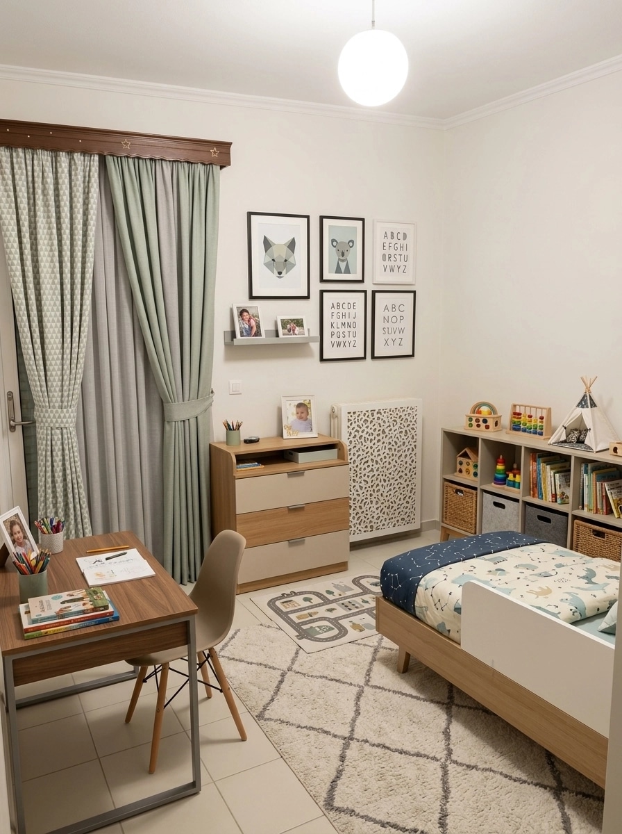 Contemporary Quarto Infantil design — interior photo by GenRoom AI