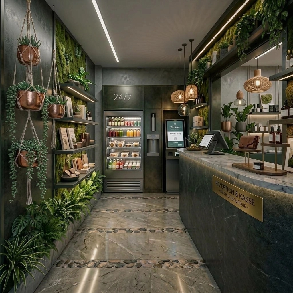 Interior design in Biophilic style — shop by GenRoom AI