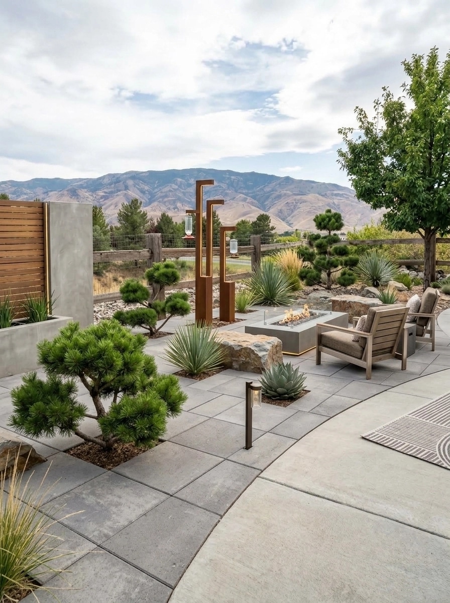 Landscape design in Contemporary Yard style — Yard by GenRoom AI