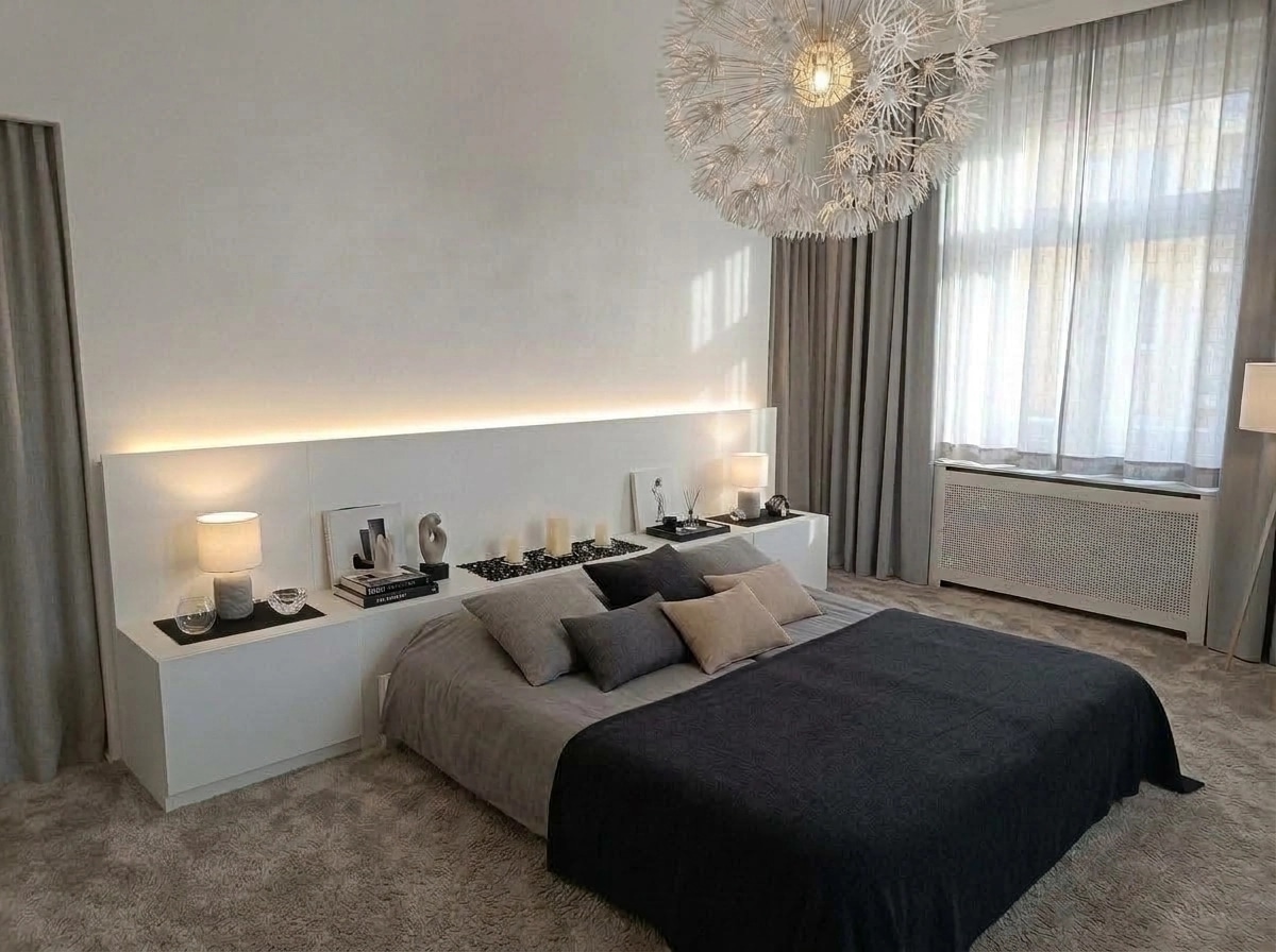 Minimalism Bedroom design — interior photo by GenRoom AI