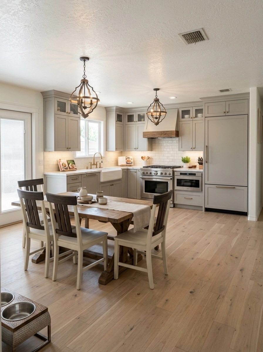 Kitchen interior in Modern Farmhouse style — photo by GenRoom AI