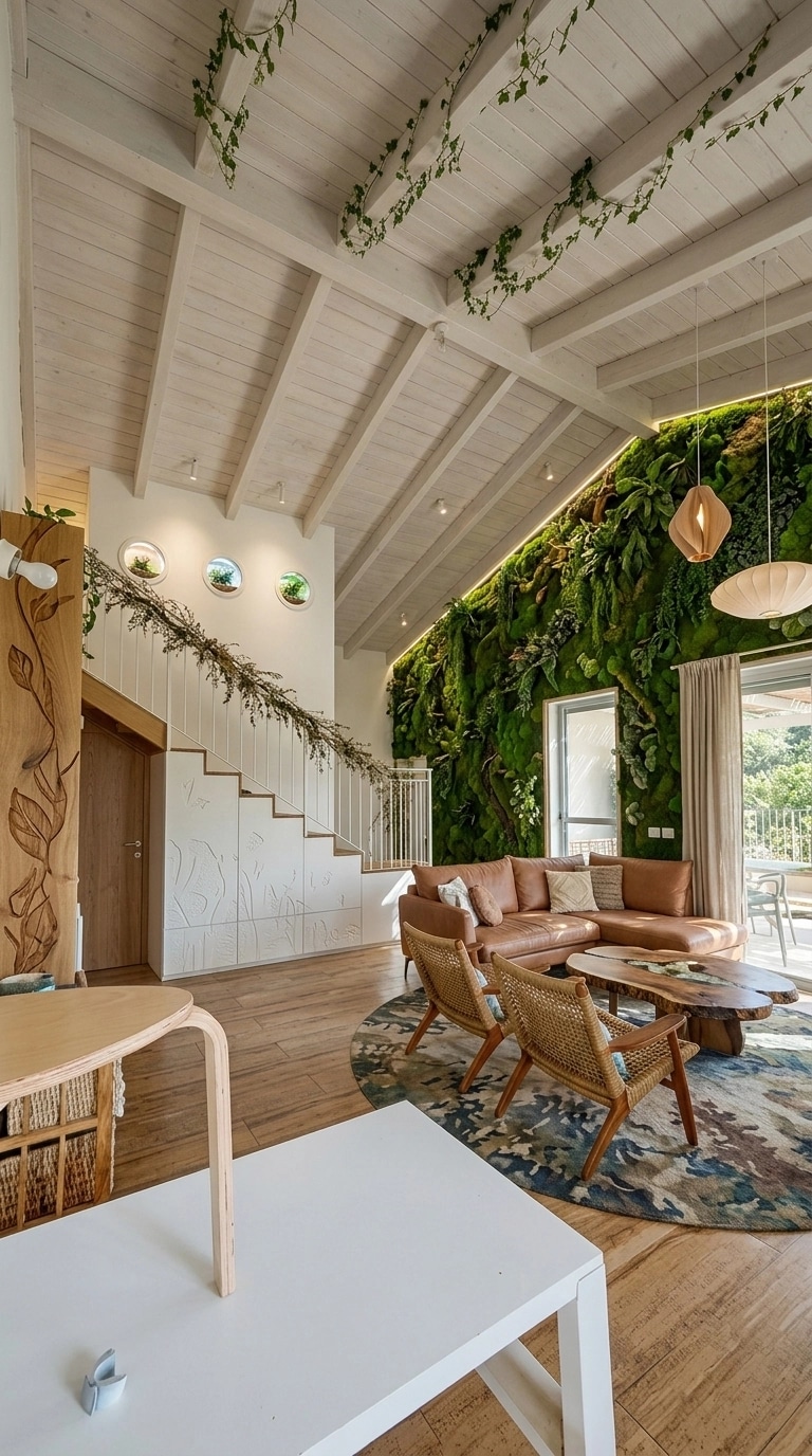 Interior design in Biophilic style — Living Room by GenRoom AI