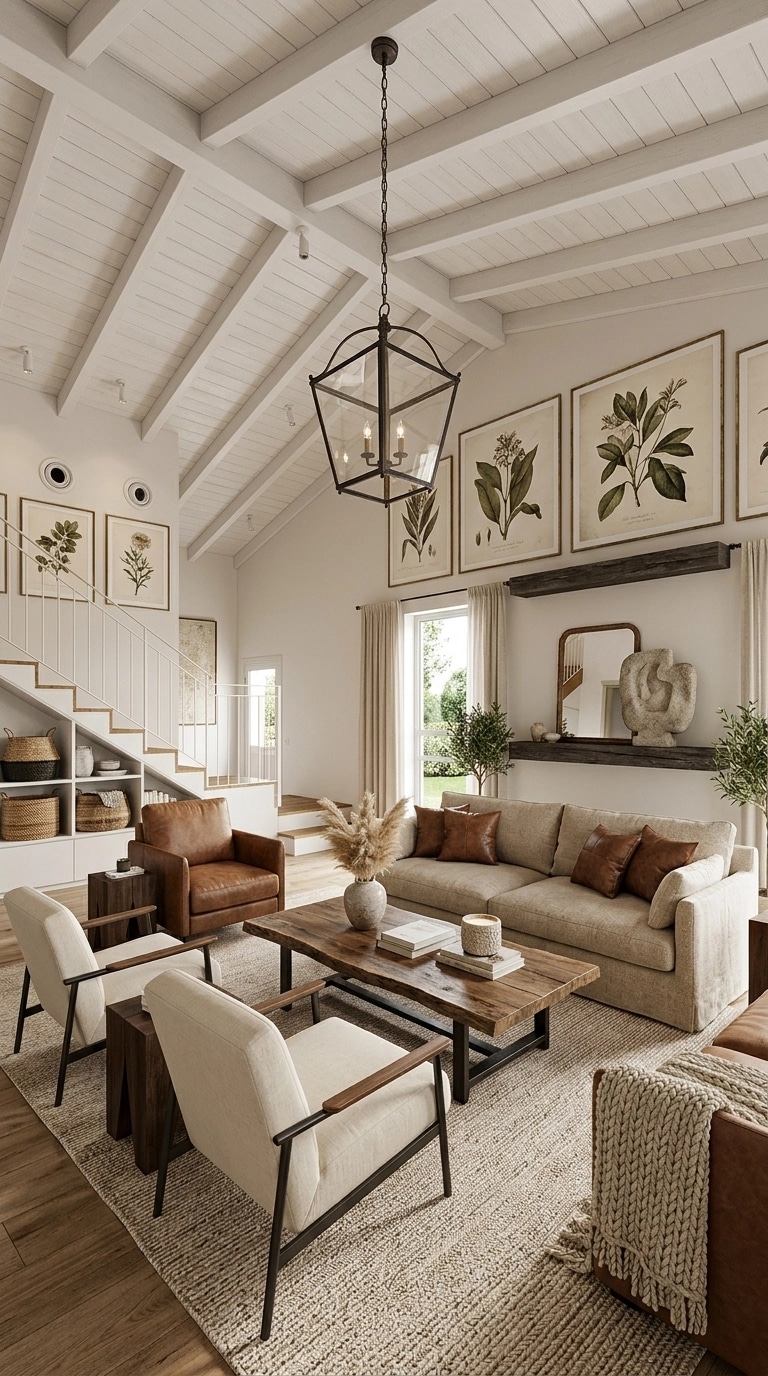 Modern Farmhouse Living Room design — interior photo by GenRoom AI