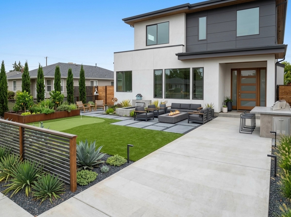 Contemporary Yard Yard design — yard photo by GenRoom AI