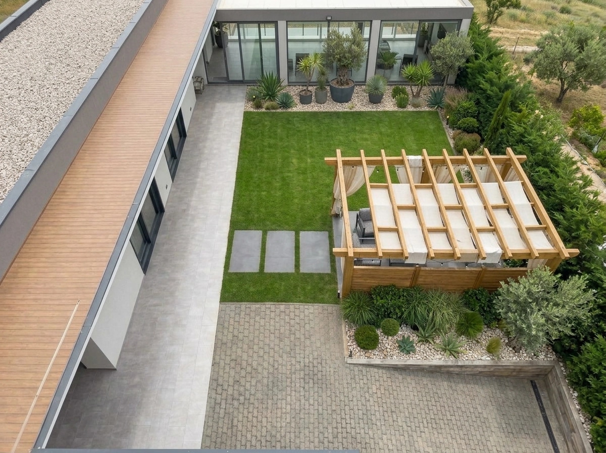 Landscape design in Contemporary Yard style — Yard by GenRoom AI