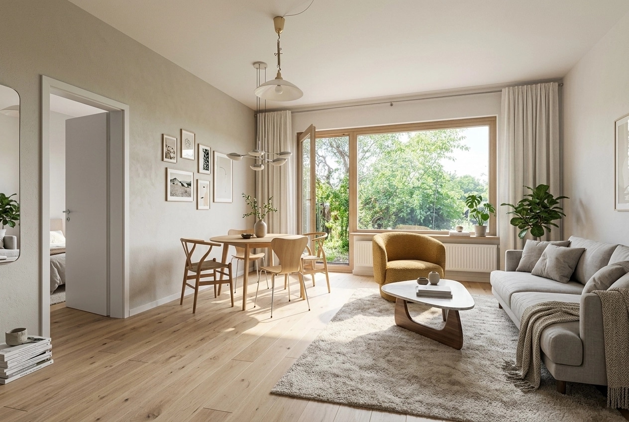 Scandinavian Living Room design — interior photo by GenRoom AI