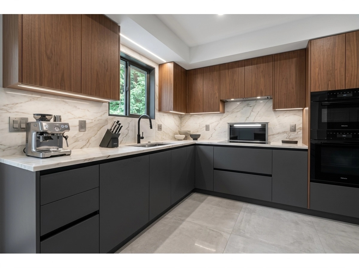 Interior design in Contemporary style — Kitchen by GenRoom AI
