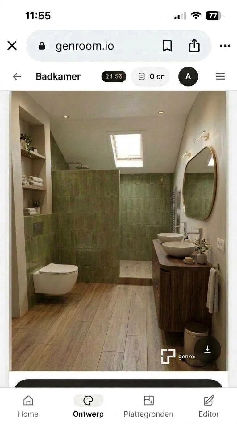 Bathroom interior in no_style style — photo by GenRoom AI