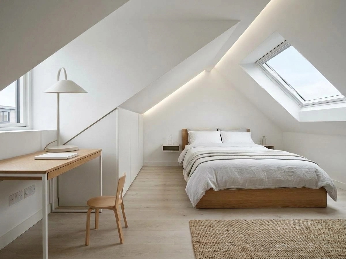 Minimalism Bedroom design — interior photo by GenRoom AI