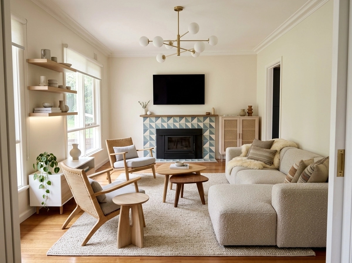 Scandinavian Living Room design — interior photo by GenRoom AI