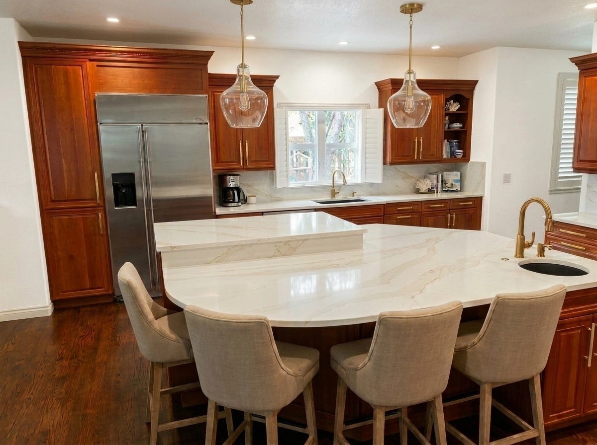 Interior design in Coastal / Hamptons style — Kitchen by GenRoom AI