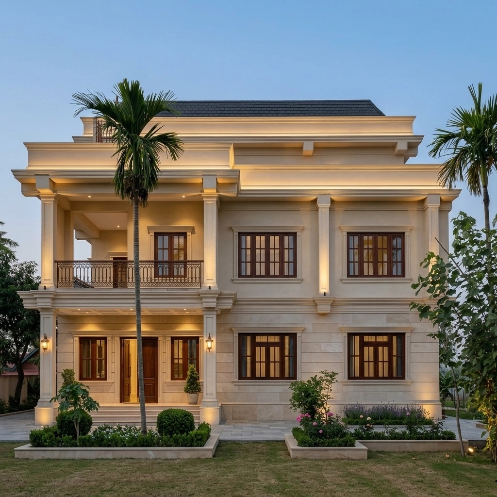 Cephe tasarımı Classic Facade stili — Cephe GenRoom AI
