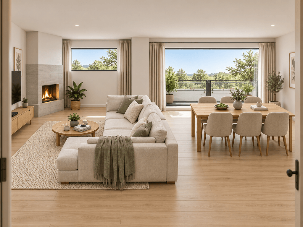 Interior design in Scandinavian style — Living Room by GenRoom AI