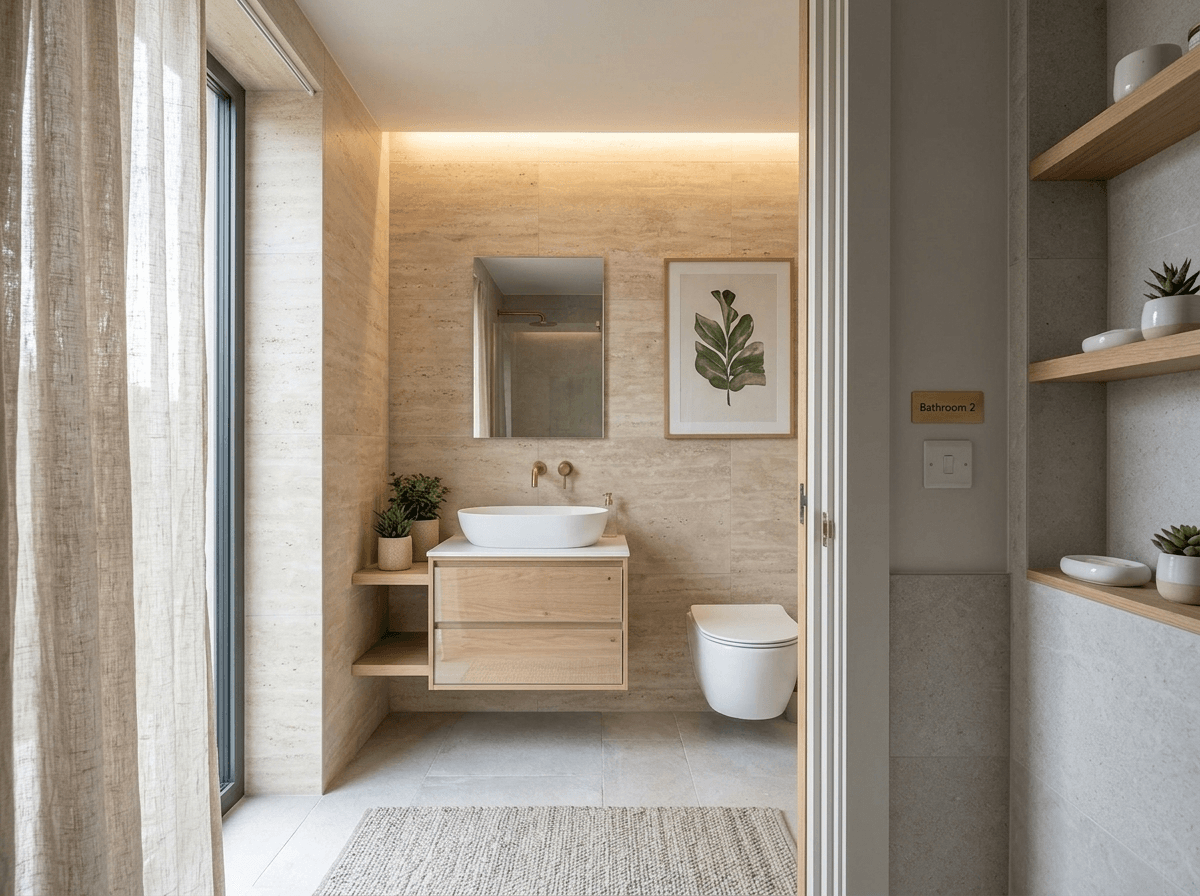 Interior design in Scandinavian style — Bathroom by GenRoom AI