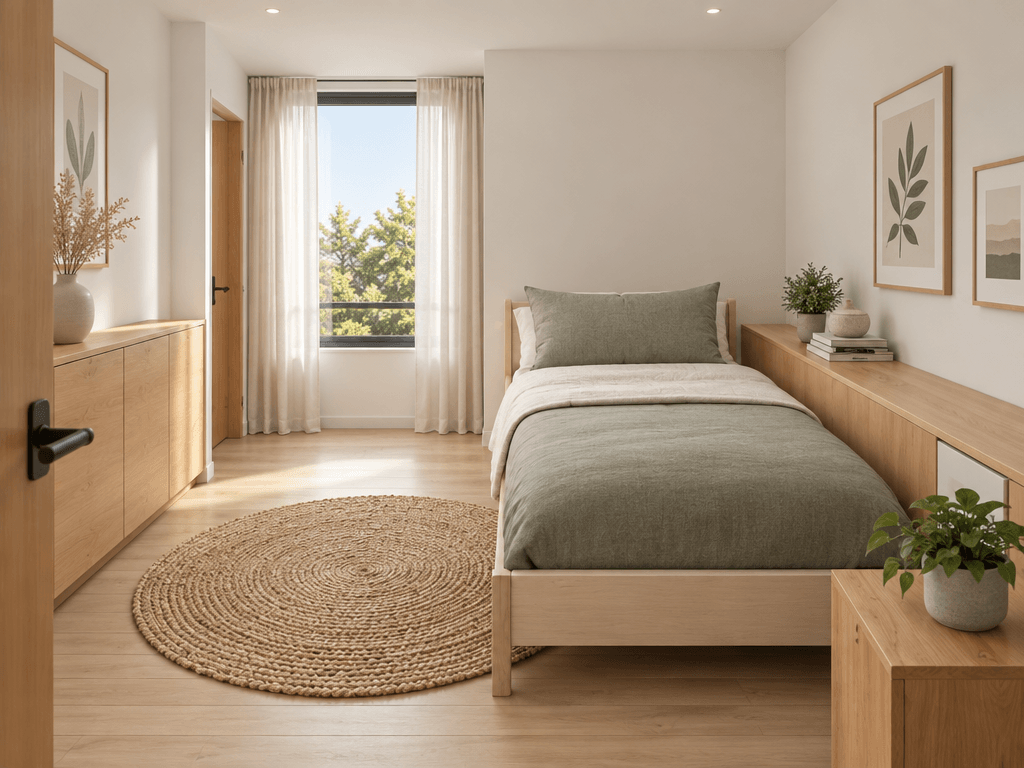 Scandinavian Bedroom design — interior photo by GenRoom AI