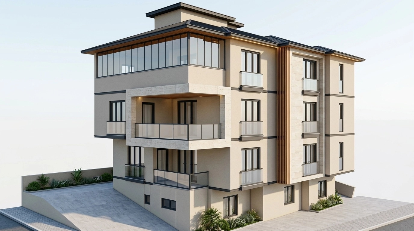 Contemporary Facade Facade design — facade photo by GenRoom AI