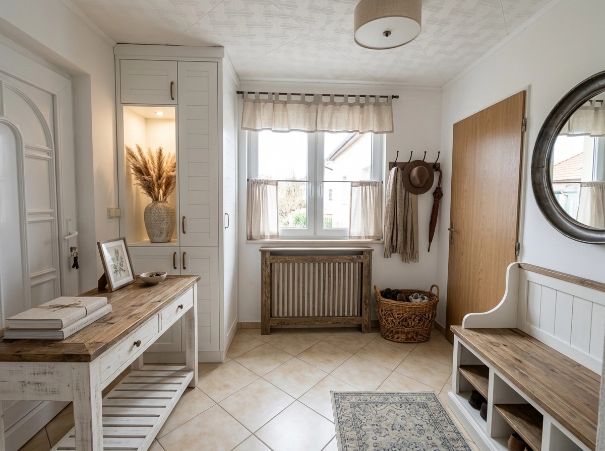 Hallway interior in Modern Farmhouse style — photo by GenRoom AI