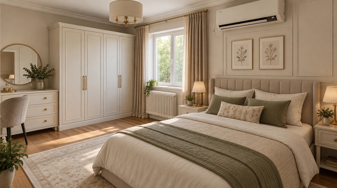 Neoclassic غرفة النوم design — interior photo by GenRoom AI