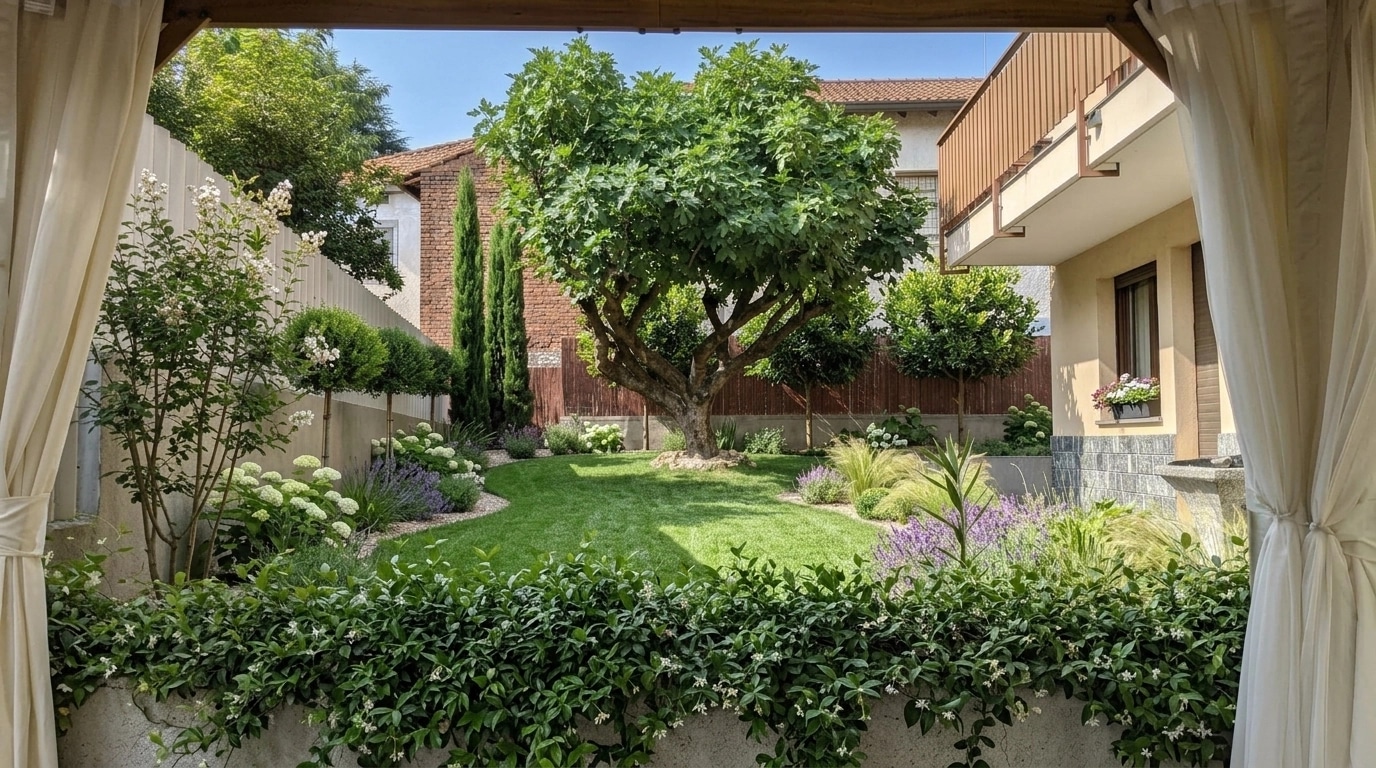 Yard design in no_style style — photo by GenRoom AI