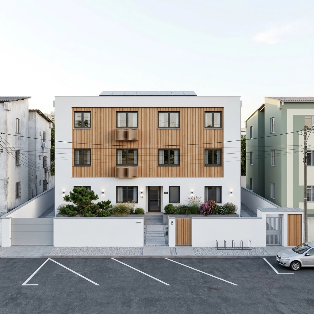 Scandinavian Facade Facade design — facade photo by GenRoom AI