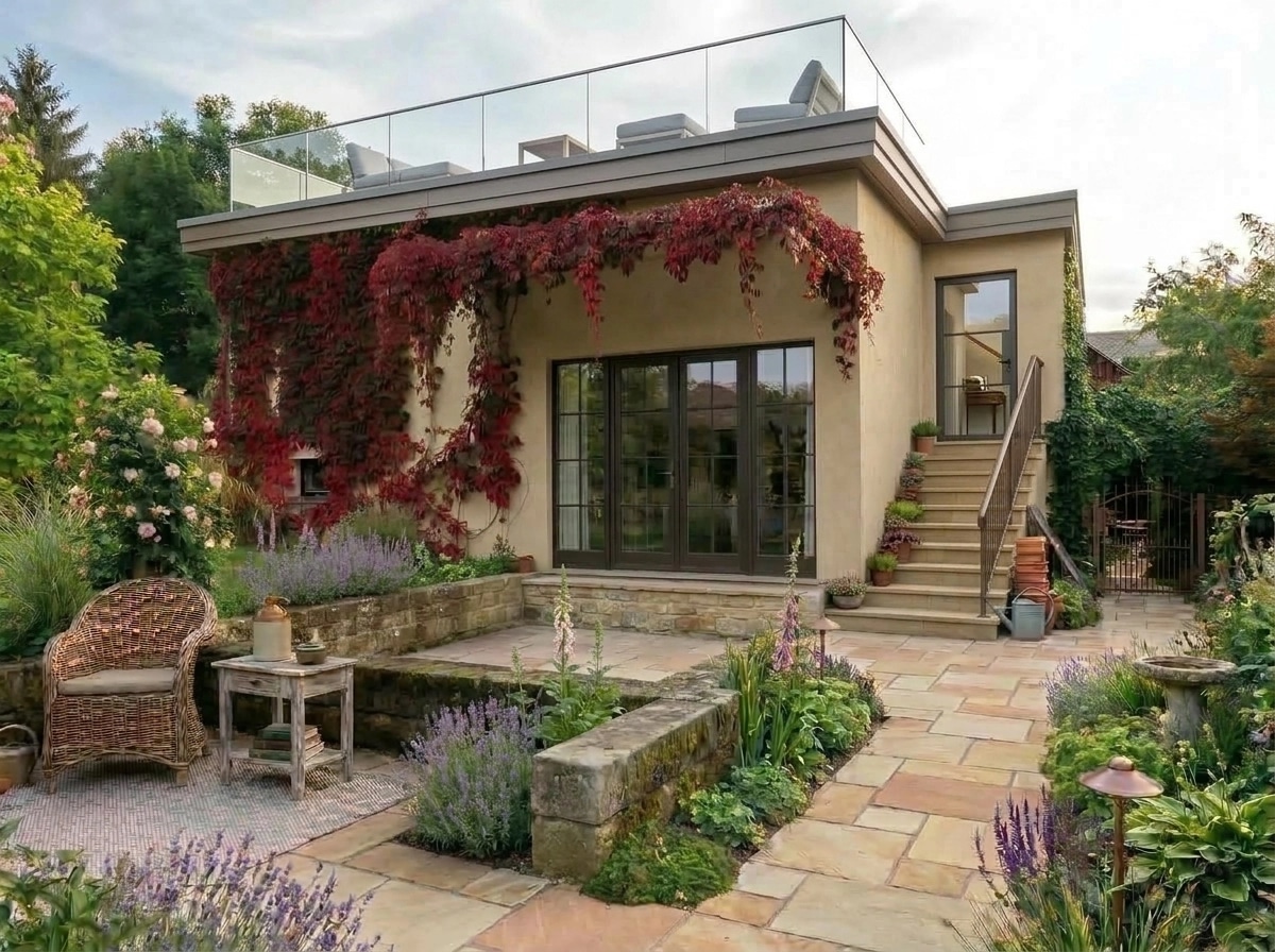 Country Rustic Garden Yard design — yard photo by GenRoom AI
