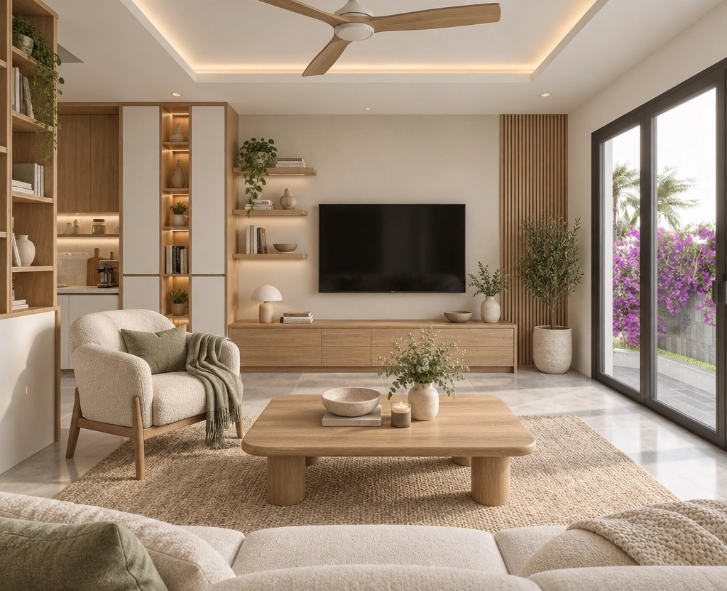 Interior design in Scandinavian style — Living Room by GenRoom AI