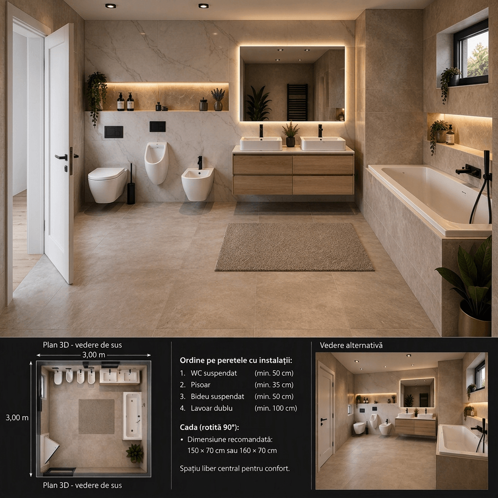Interior design in Scandinavian style — Bathroom by GenRoom AI