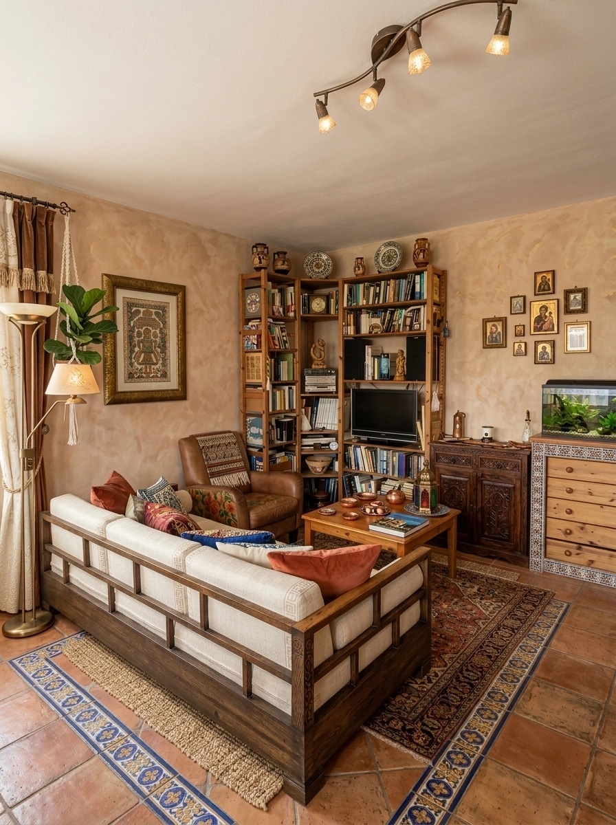 Interior design in Bohemian style — Living Room by GenRoom AI
