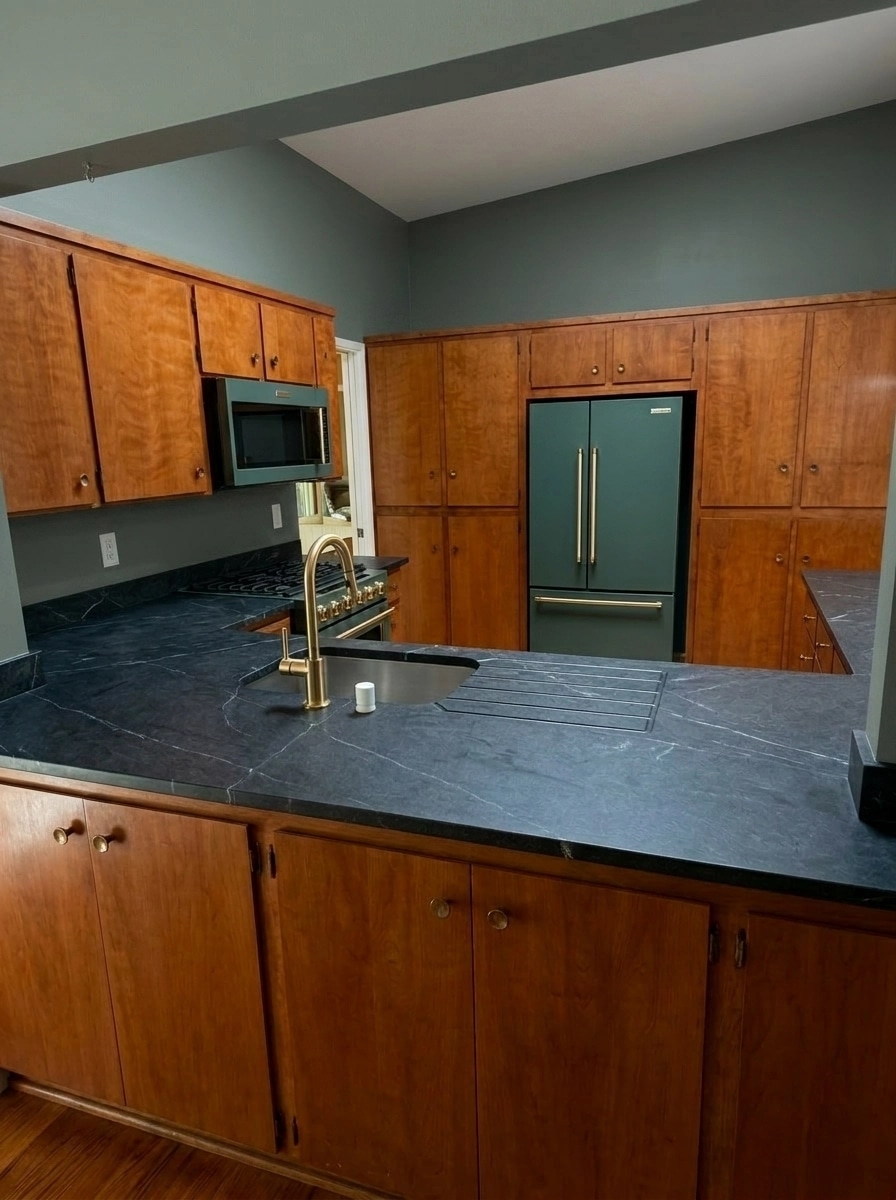 Mid-Century Modern Kitchen design — interior photo by GenRoom AI