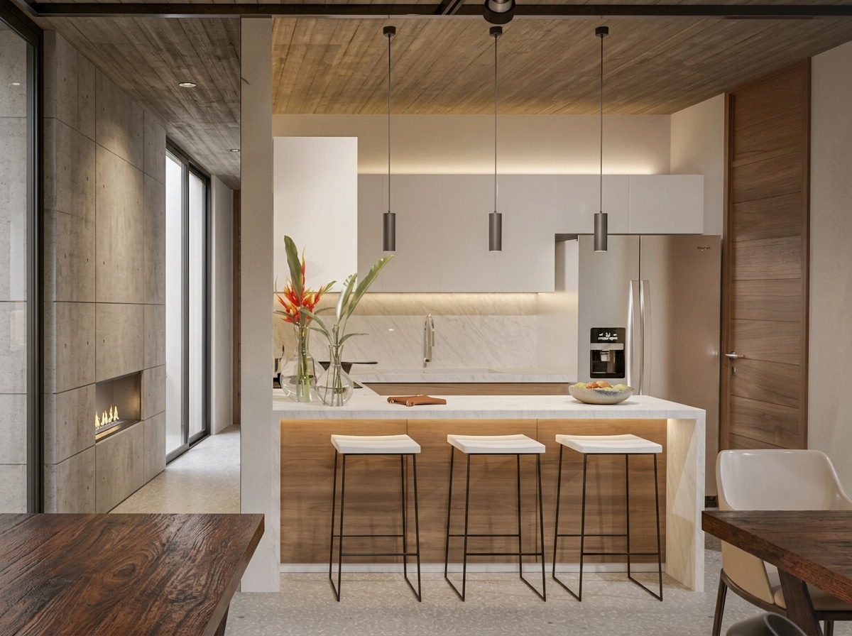 Modern Farmhouse Dapur design — interior photo by GenRoom AI