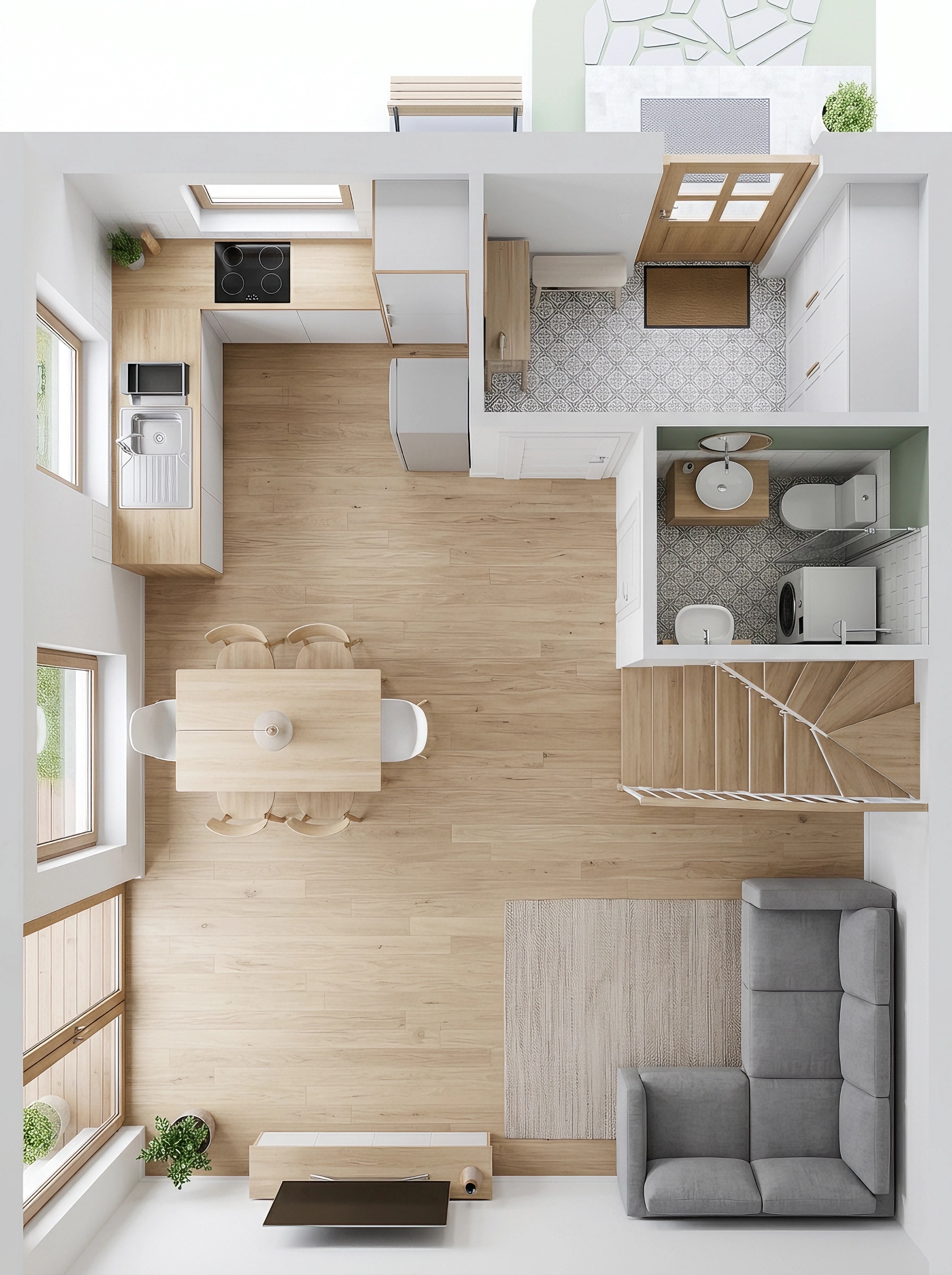 Scandinavian Living Room design — interior photo by GenRoom AI