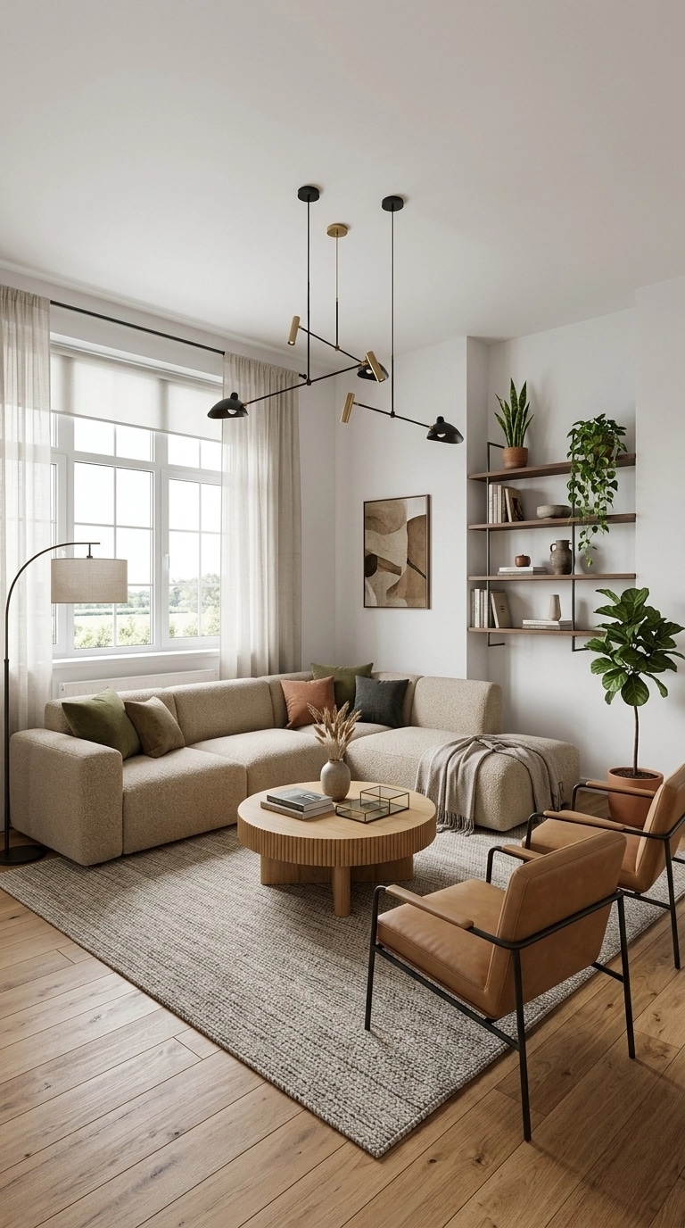 Interior design in Contemporary style — Living Room by GenRoom AI