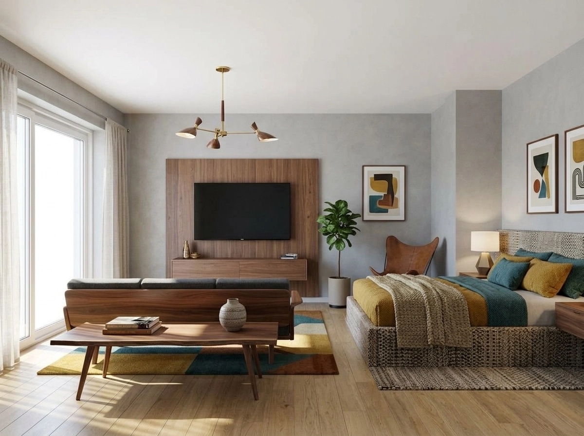 Design d'intérieur en style Mid-Century Modern — other par GenRoom AI