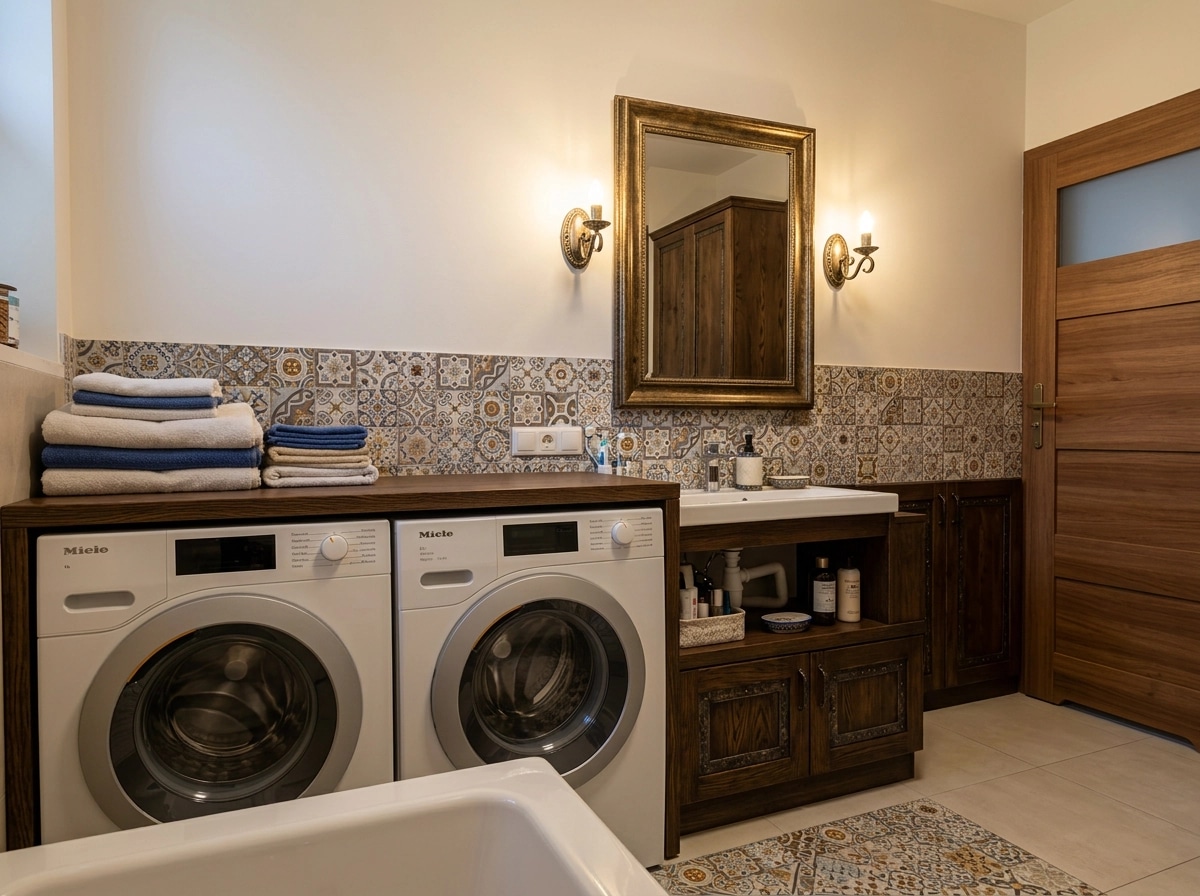 Interior design in Mediterranean style — Bathroom by GenRoom AI