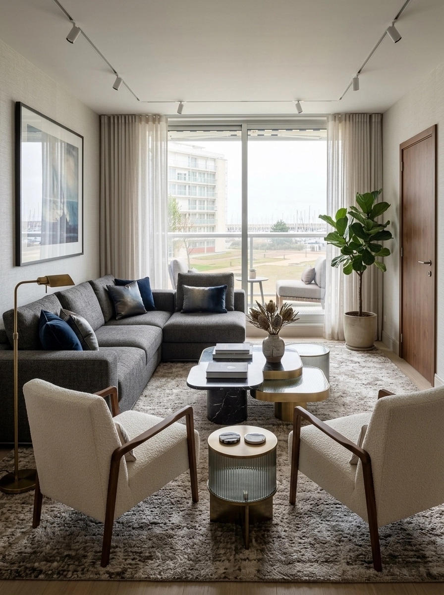 Interior design in Contemporary style — Living Room by GenRoom AI