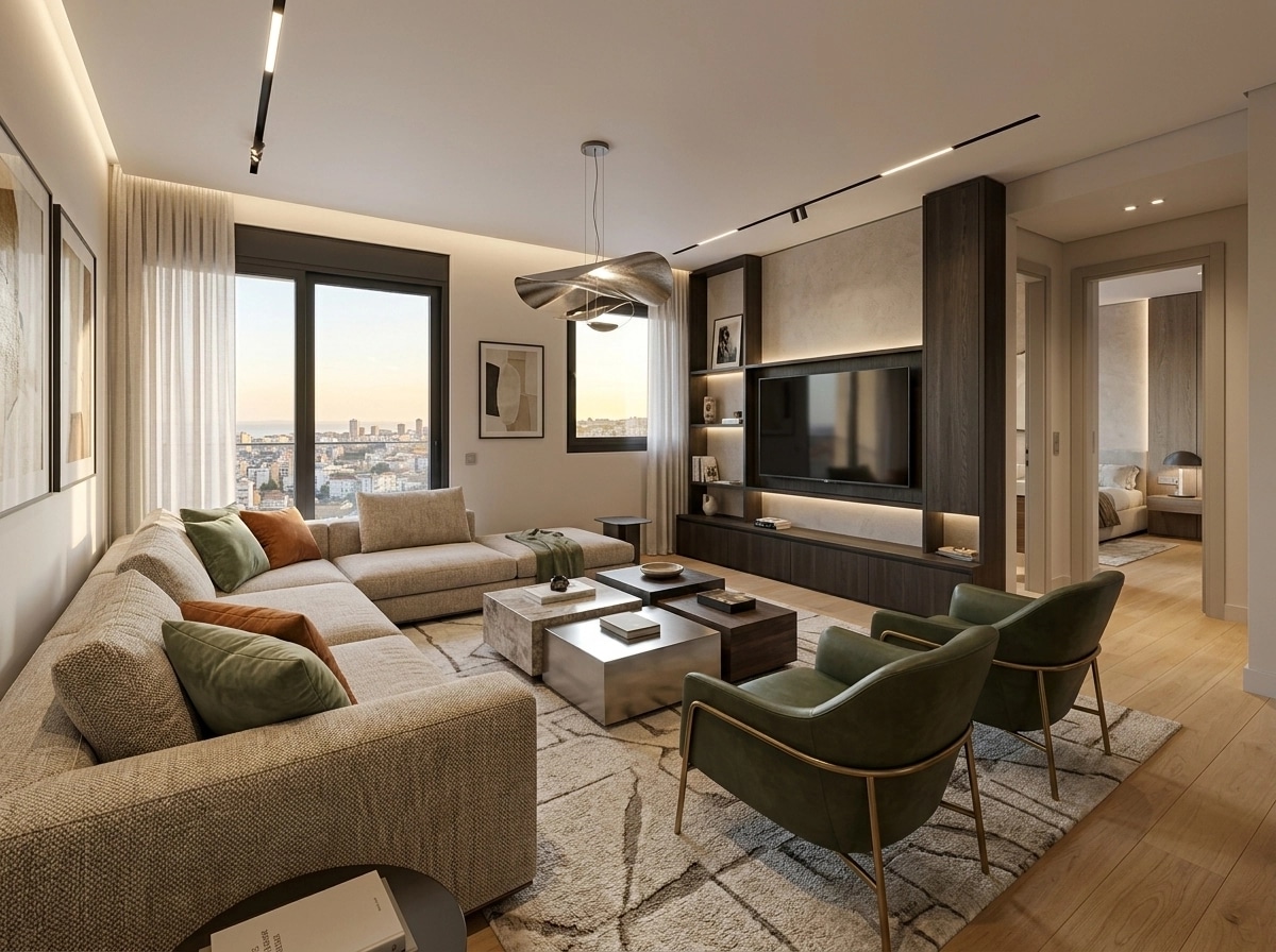 Interior design in Contemporary style — Living Room by GenRoom AI