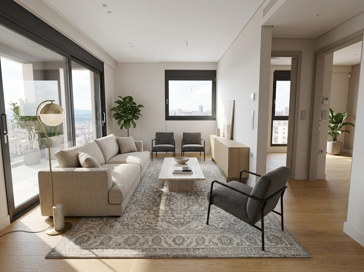 Minimalism Living Room design — interior photo by GenRoom AI