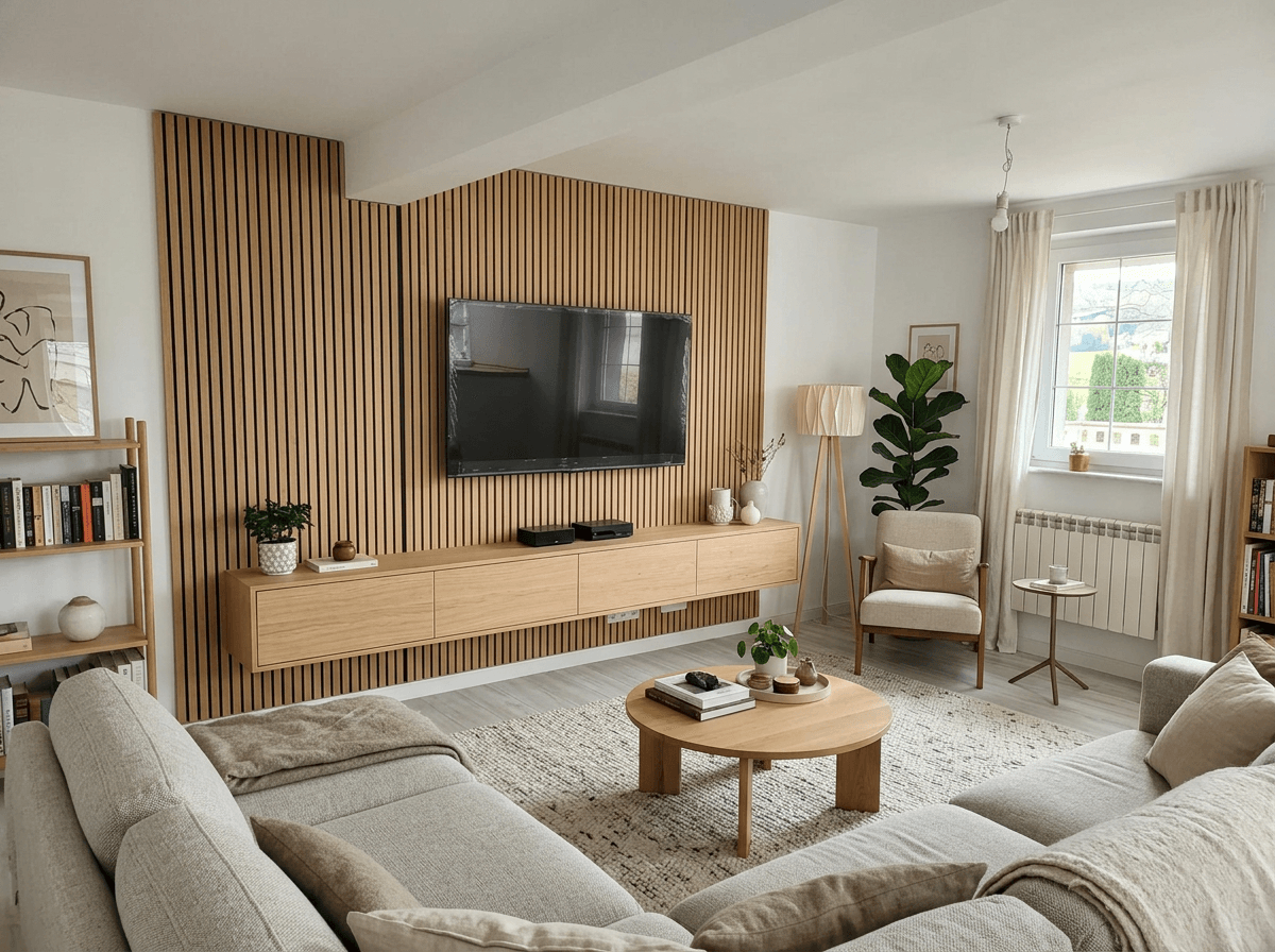 Interior design in Scandinavian style — Living Room by GenRoom AI