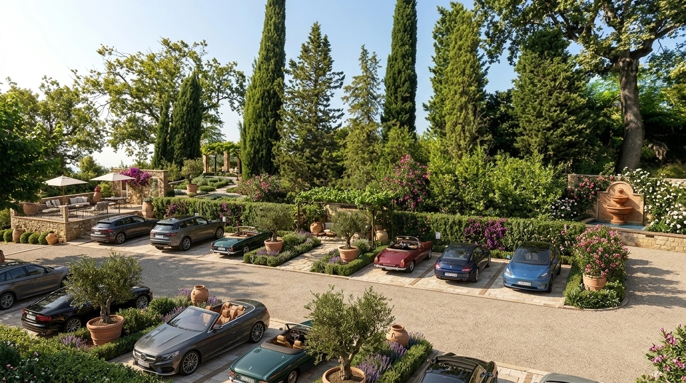 Landscape design in Mediterranean Yard style — Yard by GenRoom AI