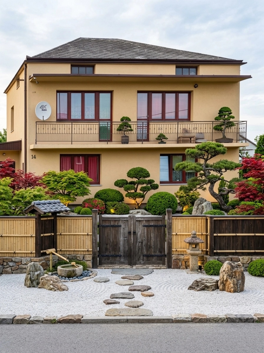 Design paysager en style Japanese Garden — Jardin par GenRoom AI