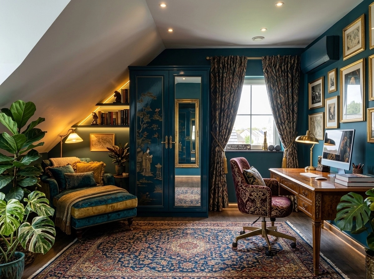 Interior design in Maximalist style — Office by GenRoom AI