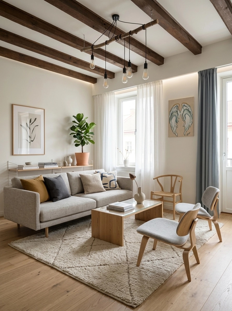 Scandinavian Living Room design — interior photo by GenRoom AI