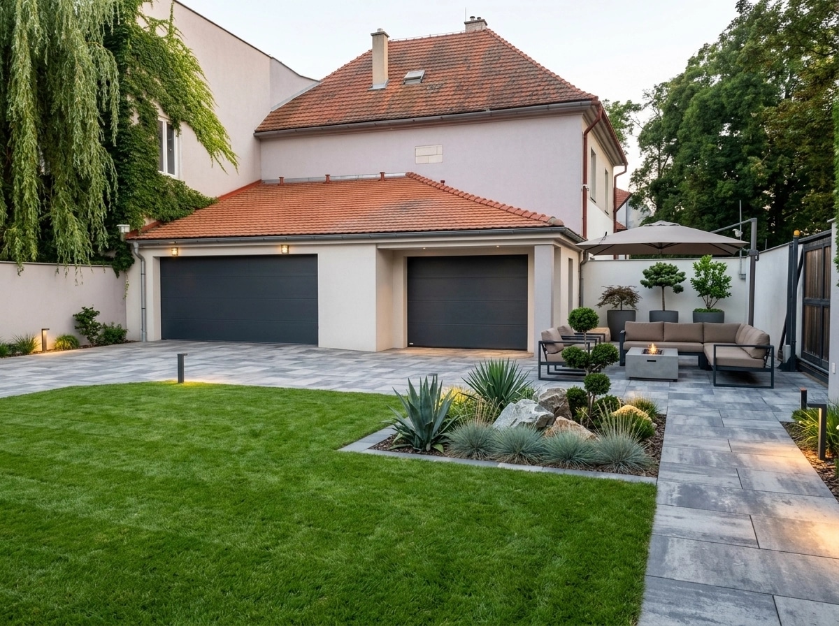 Landscape design in Contemporary Yard style — Yard by GenRoom AI