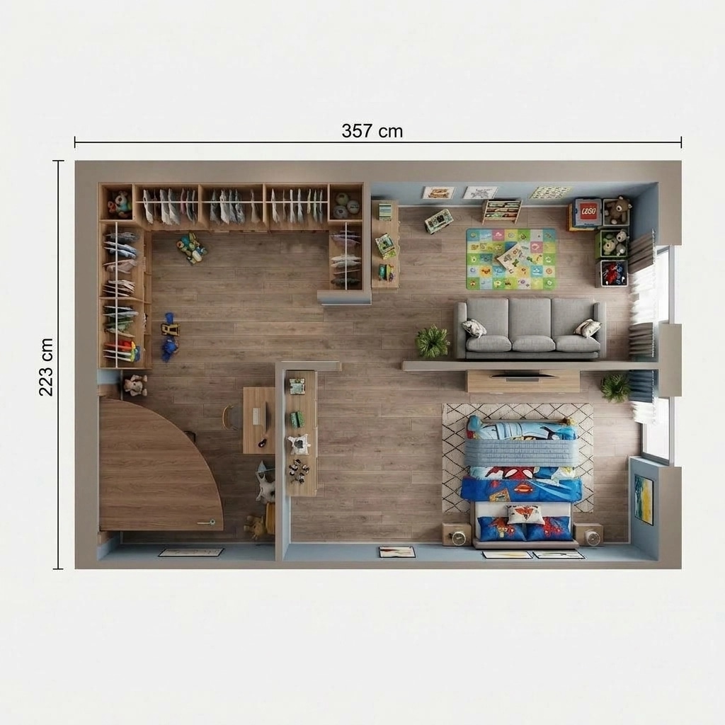 Interior design in Contemporary style — Living Room by GenRoom AI