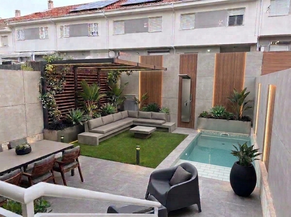 Landscape design in Contemporary Yard style — Yard by GenRoom AI