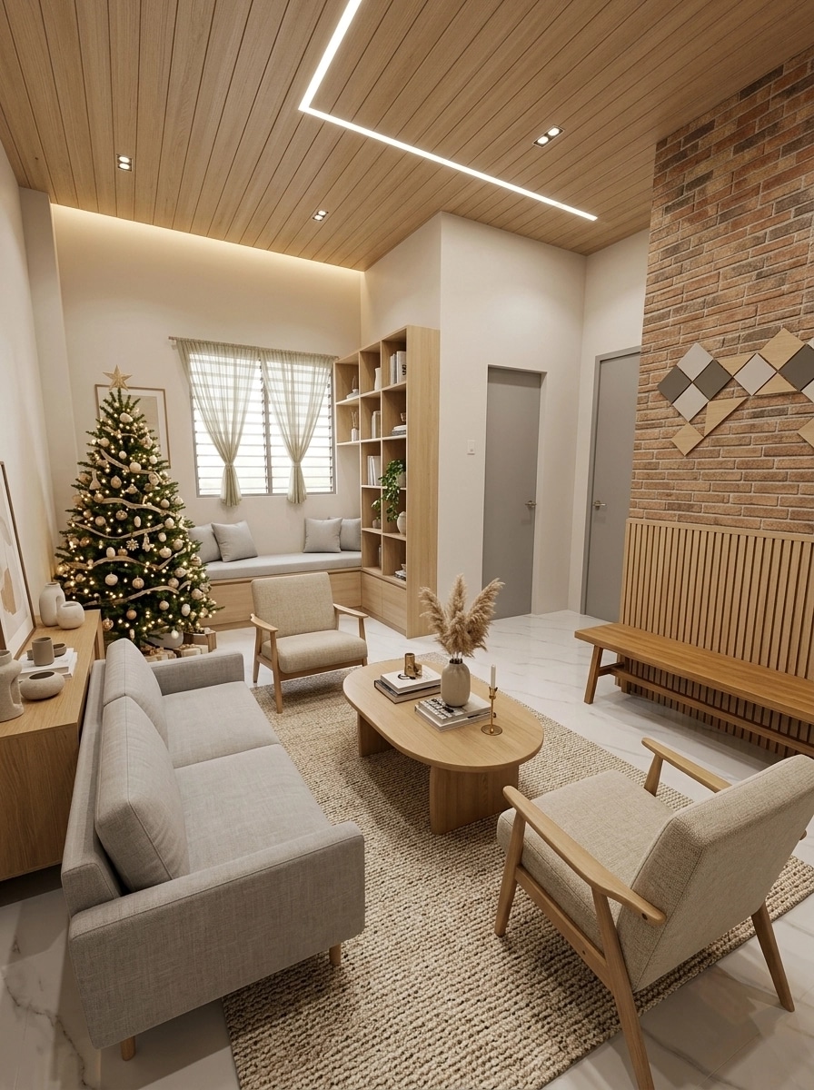 Scandinavian Living Room design — interior photo by GenRoom AI