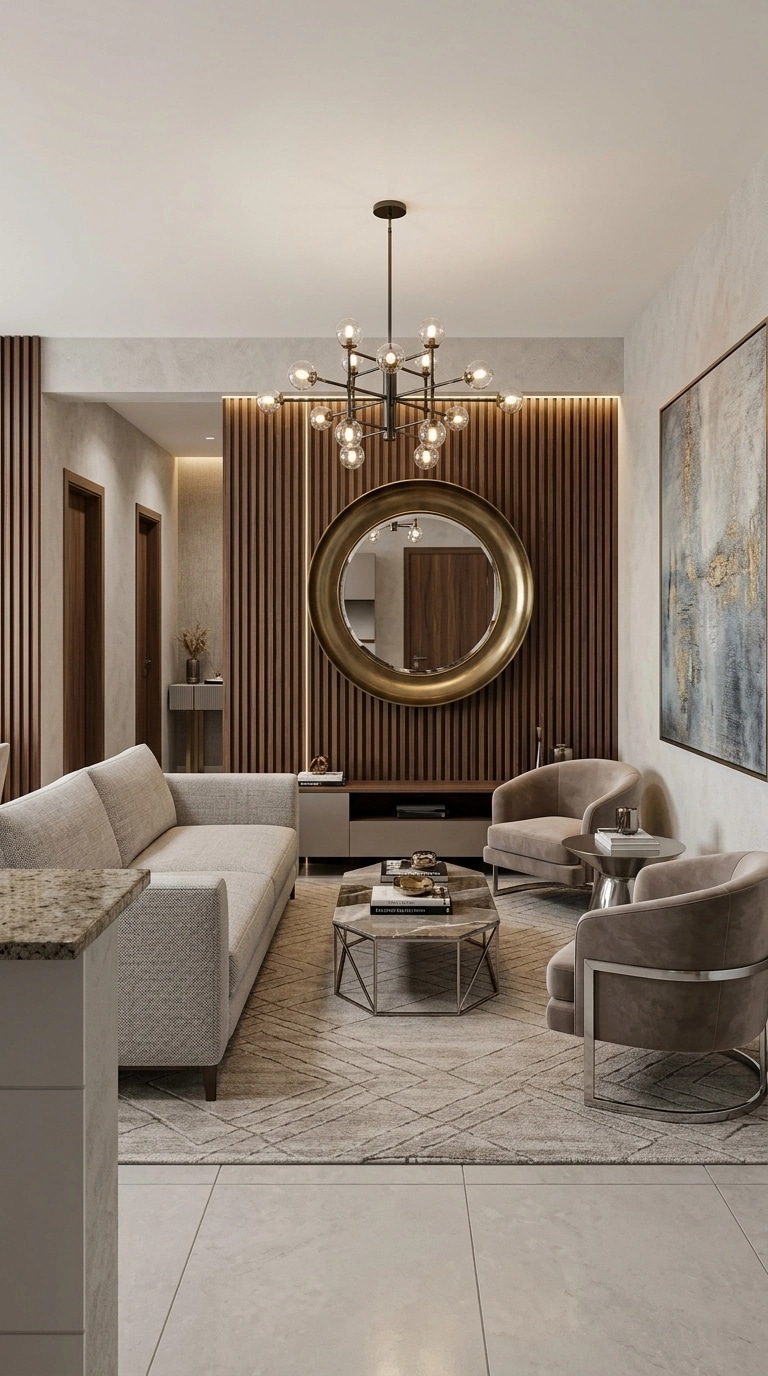 Interior design in Contemporary style — Living Room by GenRoom AI
