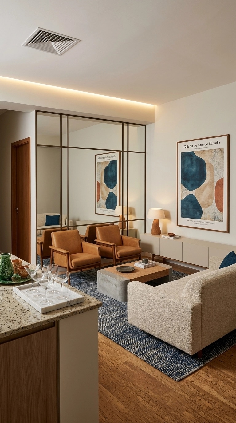 Interior design in Portuguese Modern style — Living Room by GenRoom AI