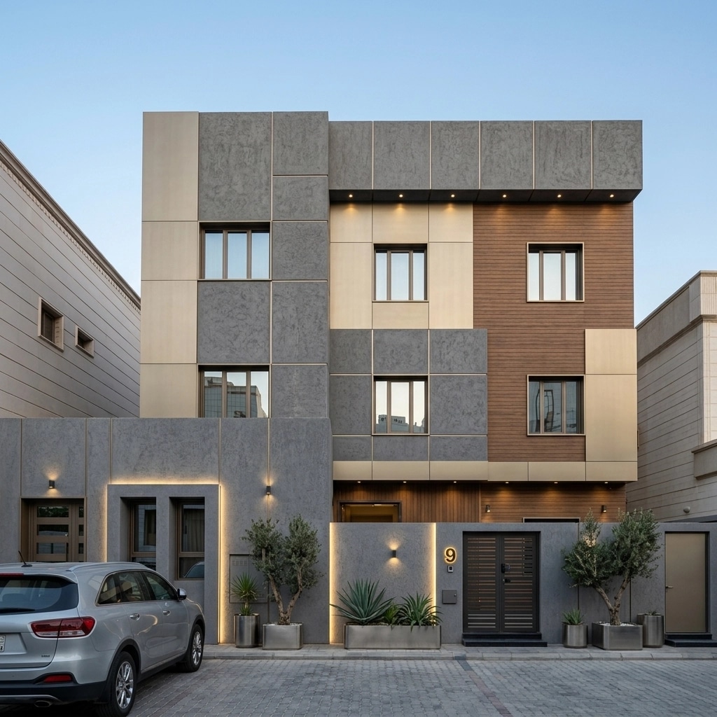 Contemporary Facade Facade design — facade photo by GenRoom AI